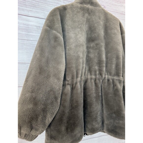 Zara Brown Faux Fur Women's Jacket, Medium - Picture 7 of 11
